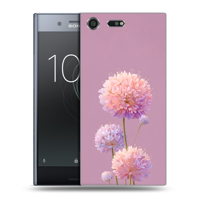 Силиконовый чехол на Sony Xperia XZ Premium с принтом Цветы Силиконовый чехол на Sony Xperia XZ Premium с принтом Цветы