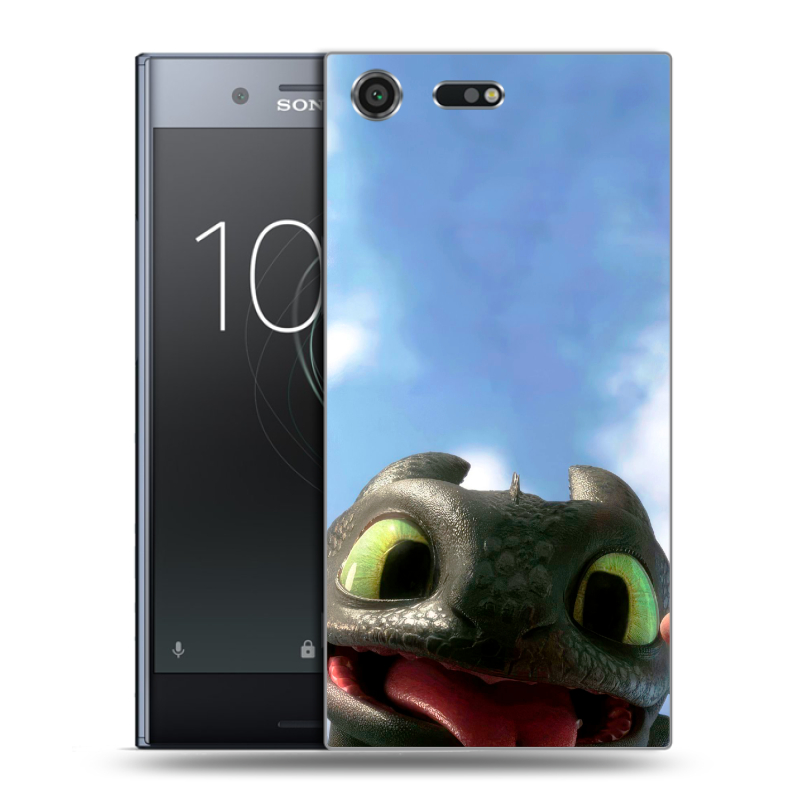 Силиконовый чехол на Sony Xperia XZ Premium с принтом Как приручить дракона Силиконовый чехол на Sony Xperia XZ Premium с принтом Как приручить дракона