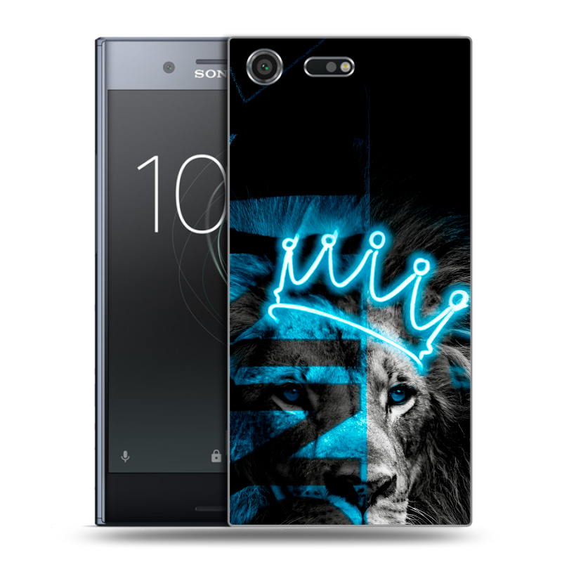 Силиконовый чехол на Sony Xperia XZ Premium с принтом Король лев Силиконовый чехол на Sony Xperia XZ Premium с принтом Король лев