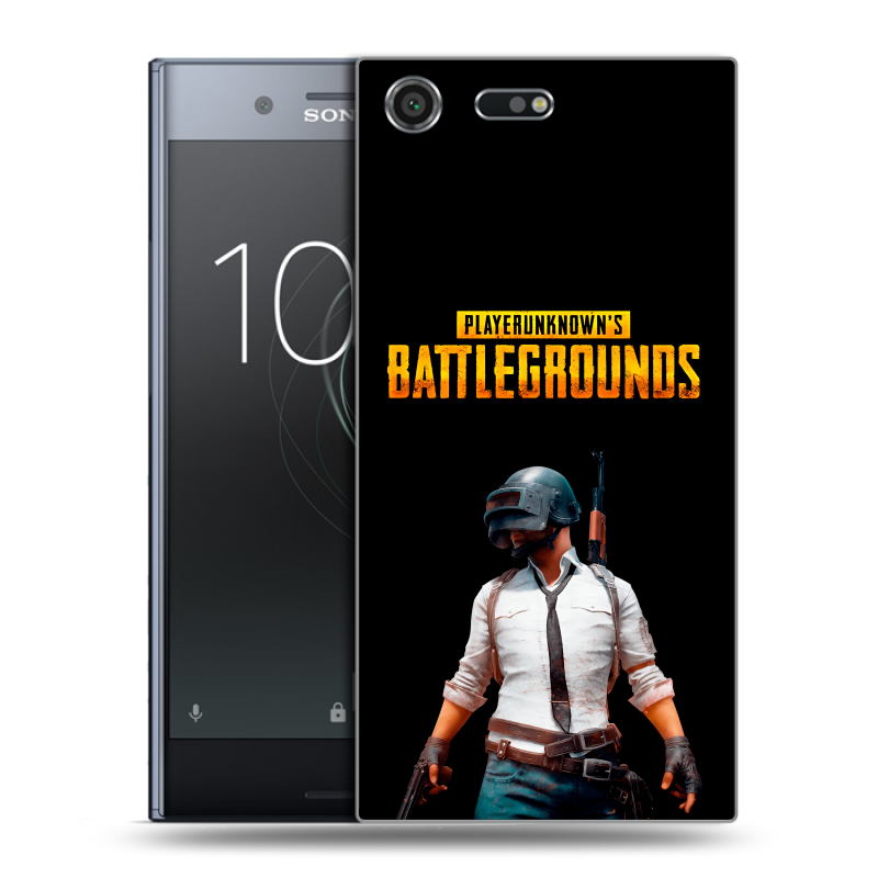 Силиконовый чехол на Sony Xperia XZ Premium с принтом PUGB ПАГБ Силиконовый чехол на Sony Xperia XZ Premium с принтом PUGB ПАГБ