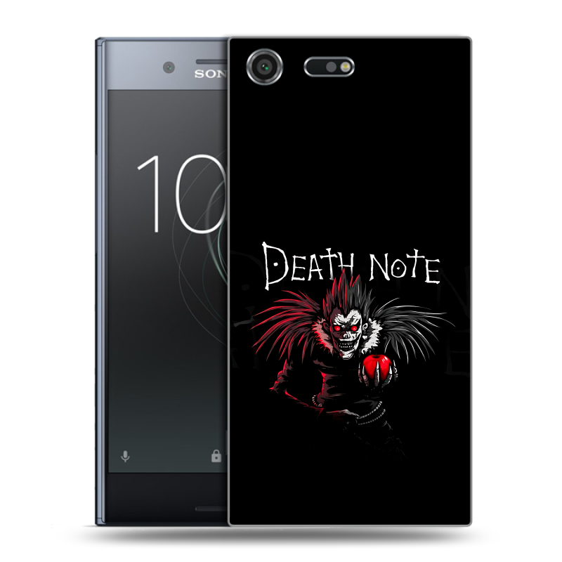 Силиконовый чехол на Sony Xperia XZ Premium с принтом Death note Тетрадь смерти Силиконовый чехол на Sony Xperia XZ Premium с принтом Death note Тетрадь смерти