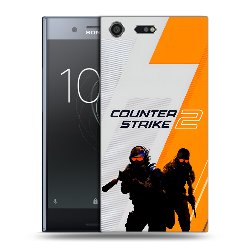 Силиконовый чехол на Sony Xperia XZ Premium с принтом Counter Strike Силиконовый чехол на Sony Xperia XZ Premium с принтом Counter Strike