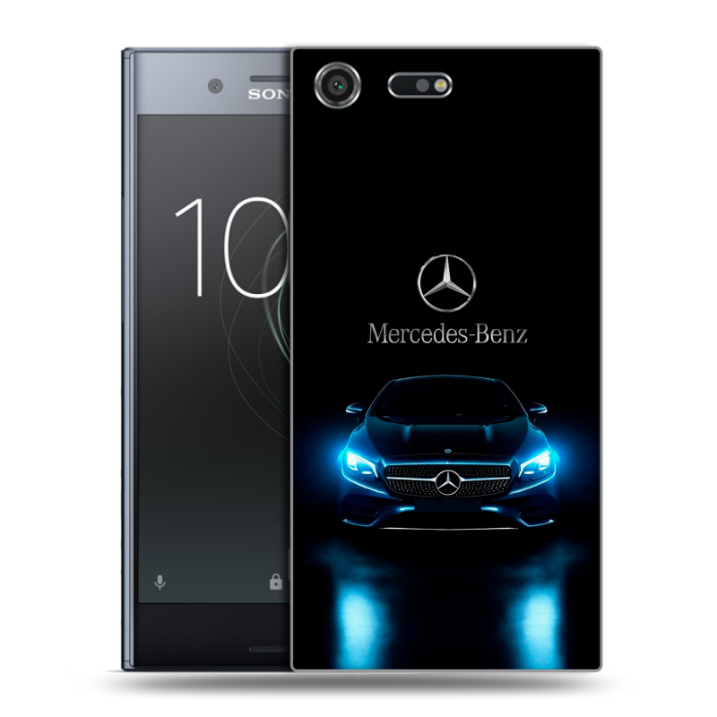 Силиконовый чехол на Sony Xperia XZ Premium с принтом Mercedes Мерседес Силиконовый чехол на Sony Xperia XZ Premium с принтом Mercedes Мерседес