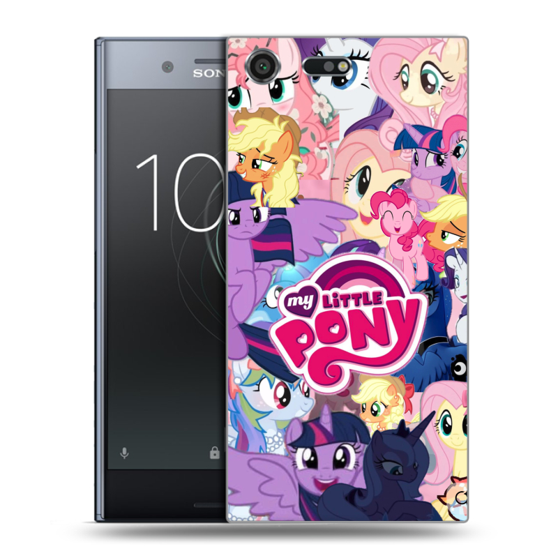 Силиконовый чехол на Sony Xperia XZ Premium с принтом My little pony Дружба чудо Силиконовый чехол на Sony Xperia XZ Premium с принтом My little pony Дружба чудо