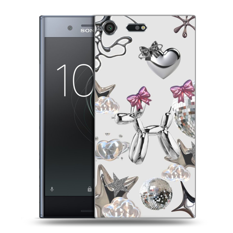 Силиконовый чехол на Sony Xperia XZ Premium с принтом Y2K Силиконовый чехол на Sony Xperia XZ Premium с принтом Y2K