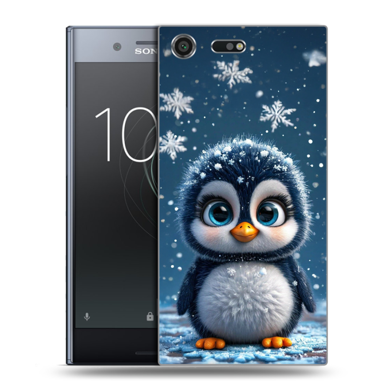 Силиконовый чехол на Sony Xperia XZ Premium с принтом Новый год Силиконовый чехол на Sony Xperia XZ Premium с принтом Новый год