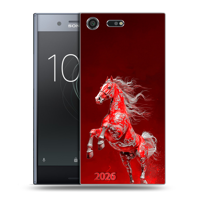 Силиконовый чехол на Sony Xperia XZ Premium с принтом Новый год Силиконовый чехол на Sony Xperia XZ Premium с принтом Новый год