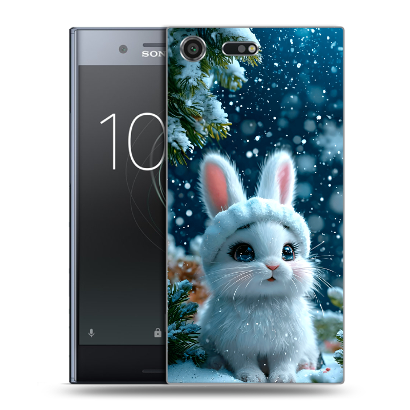 Силиконовый чехол на Sony Xperia XZ Premium с принтом Новый год Силиконовый чехол на Sony Xperia XZ Premium с принтом Новый год