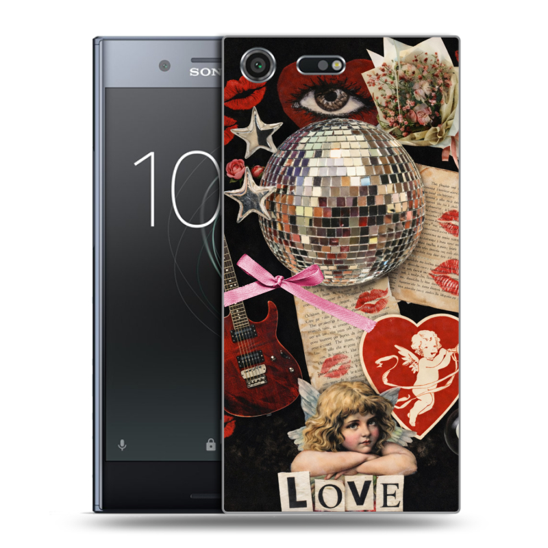 Силиконовый чехол на Sony Xperia XZ Premium с принтом для девочек Силиконовый чехол на Sony Xperia XZ Premium с принтом для девочек