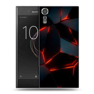 Пластиковый чехол на Sony Xperia XZs с принтом Яркие абстракции