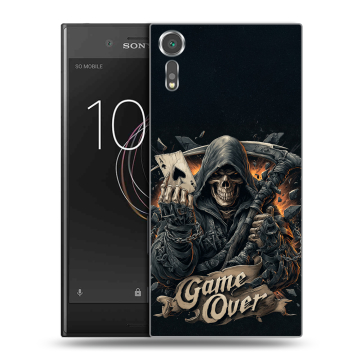 Пластиковый чехол на Sony Xperia XZs с принтом Скелет карты
