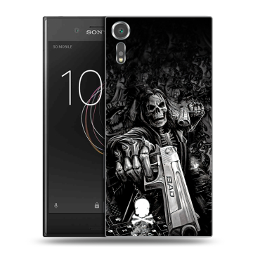 Пластиковый чехол на Sony Xperia XZs с принтом Скелет