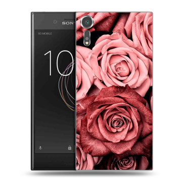 Пластиковый чехол на Sony Xperia XZs с принтом Цветы розы Пластиковый чехол на Sony Xperia XZs с принтом Цветы розы
