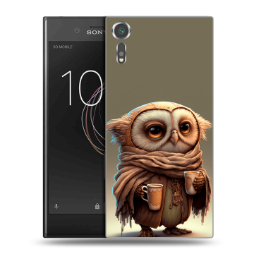 Пластиковый чехол на Sony Xperia XZs с принтом Сова