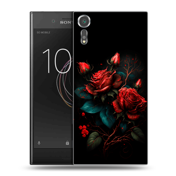 Пластиковый чехол на Sony Xperia XZs с принтом Розы красные Пластиковый чехол на Sony Xperia XZs с принтом Розы красные