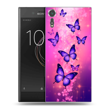 Пластиковый чехол на Sony Xperia XZs с принтом Бабочки Пластиковый чехол на Sony Xperia XZs с принтом Бабочки