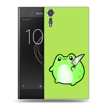 Пластиковый чехол на Sony Xperia XZs с принтом Лягушенок Пластиковый чехол на Sony Xperia XZs с принтом Лягушенок