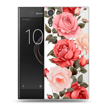 Пластиковый чехол на Sony Xperia XZs с принтом Розы Пластиковый чехол на Sony Xperia XZs с принтом Розы