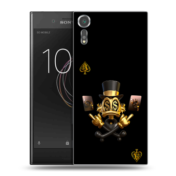 Пластиковый чехол на Sony Xperia XZs с принтом Золотой скрудж макдак