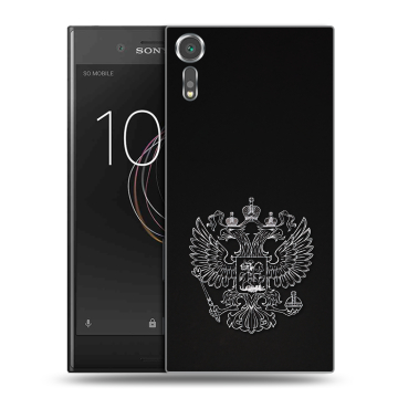 Пластиковый чехол на Sony Xperia XZs с принтом Герб России