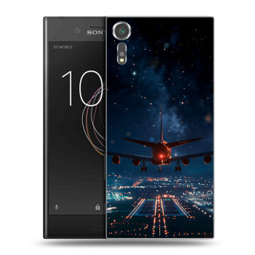 Пластиковый чехол на Sony Xperia XZs с принтом самолет Пластиковый чехол на Sony Xperia XZs с принтом самолет