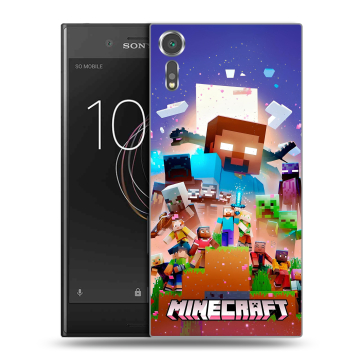 Пластиковый чехол на Sony Xperia XZs с принтом Майнкрафт Minecraft Пластиковый чехол на Sony Xperia XZs с принтом Майнкрафт Minecraft