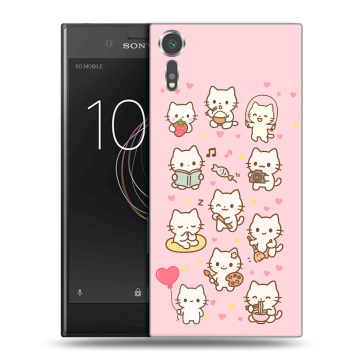 Пластиковый чехол на Sony Xperia XZs с принтом Hello Kitty Хелоу Кити Пластиковый чехол на Sony Xperia XZs с принтом Hello Kitty Хелоу Кити