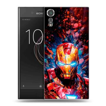 Пластиковый чехол на Sony Xperia XZs с принтом Железный человек Ironman Пластиковый чехол на Sony Xperia XZs с принтом Железный человек Ironman