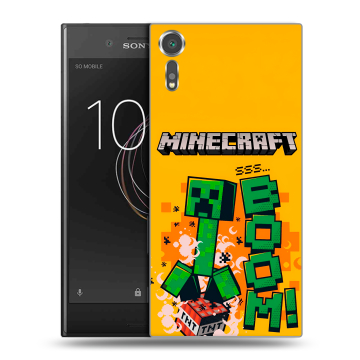 Пластиковый чехол на Sony Xperia XZs с принтом Майнкрафт Minecraft Пластиковый чехол на Sony Xperia XZs с принтом Майнкрафт Minecraft