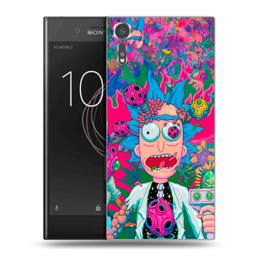 Пластиковый чехол на Sony Xperia XZs с принтом Рик и Морти Rick Morty Пластиковый чехол на Sony Xperia XZs с принтом Рик и Морти Rick Morty