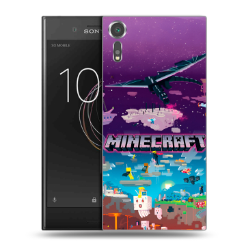 Пластиковый чехол на Sony Xperia XZs с принтом Майнкрафт Minecraft Пластиковый чехол на Sony Xperia XZs с принтом Майнкрафт Minecraft