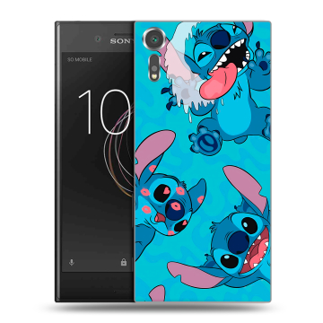 Пластиковый чехол на Sony Xperia XZs с принтом Лило и Стич