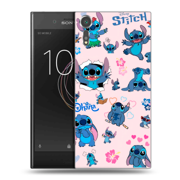 Пластиковый чехол на Sony Xperia XZs с принтом Лило и Стич Пластиковый чехол на Sony Xperia XZs с принтом Лило и Стич