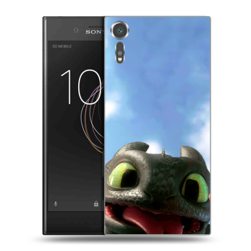 Пластиковый чехол на Sony Xperia XZs с принтом Как приручить дракона Пластиковый чехол на Sony Xperia XZs с принтом Как приручить дракона