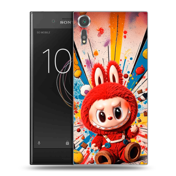 Пластиковый чехол на Sony Xperia XZs с принтом Labubu Лабубу Пластиковый чехол на Sony Xperia XZs с принтом Labubu Лабубу