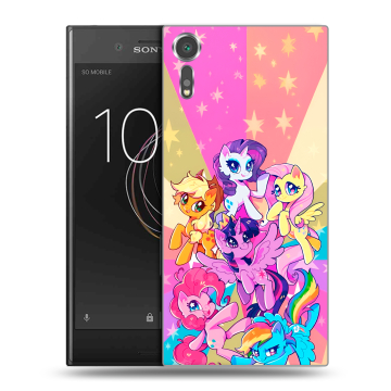 Пластиковый чехол на Sony Xperia XZs с принтом My little pony Дружба чудо Пластиковый чехол на Sony Xperia XZs с принтом My little pony Дружба чудо