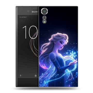 Пластиковый чехол на Sony Xperia XZs с принтом Холодное сердце Frozen Пластиковый чехол на Sony Xperia XZs с принтом Холодное сердце Frozen