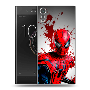 Пластиковый чехол на Sony Xperia XZs с принтом Spiderman Человек паук Пластиковый чехол на Sony Xperia XZs с принтом Spiderman Человек паук