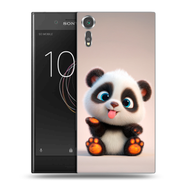 Пластиковый чехол на Sony Xperia XZs с принтом милая панда Пластиковый чехол на Sony Xperia XZs с принтом милая панда