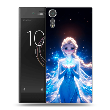 Пластиковый чехол на Sony Xperia XZs с принтом Холодное сердце Frozen Пластиковый чехол на Sony Xperia XZs с принтом Холодное сердце Frozen