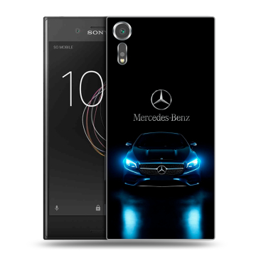 Пластиковый чехол на Sony Xperia XZs с принтом Mercedes Мерседес
