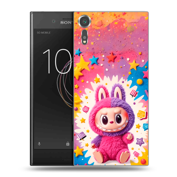 Пластиковый чехол на Sony Xperia XZs с принтом Labubu Лабубу Пластиковый чехол на Sony Xperia XZs с принтом Labubu Лабубу