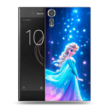Пластиковый чехол на Sony Xperia XZs с принтом Холодное сердце Frozen Пластиковый чехол на Sony Xperia XZs с принтом Холодное сердце Frozen