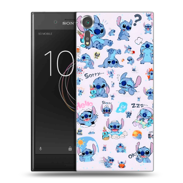 Пластиковый чехол на Sony Xperia XZs с принтом Лило и Стич