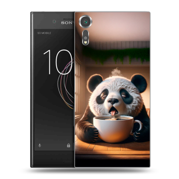 Пластиковый чехол на Sony Xperia XZs с принтом смешная панда Пластиковый чехол на Sony Xperia XZs с принтом смешная панда