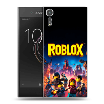 Пластиковый чехол на Sony Xperia XZs с принтом Roblox Роблокс Пластиковый чехол на Sony Xperia XZs с принтом Roblox Роблокс