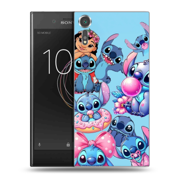 Пластиковый чехол на Sony Xperia XZs с принтом Лило и Стич