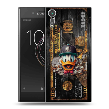 Пластиковый чехол на Sony Xperia XZs с принтом Дональд Дак Доллар Пластиковый чехол на Sony Xperia XZs с принтом Дональд Дак Доллар