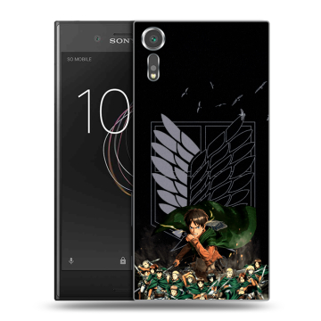 Пластиковый чехол на Sony Xperia XZs с принтом Атака титанов Пластиковый чехол на Sony Xperia XZs с принтом Атака титанов