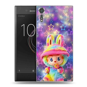 Пластиковый чехол на Sony Xperia XZs с принтом Labubu Лабубу Пластиковый чехол на Sony Xperia XZs с принтом Labubu Лабубу